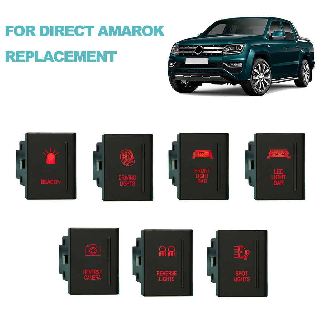 Jual SALE 12V 3A Push Button Switch Red Led / ON OFF Spot Rear Reverse ...