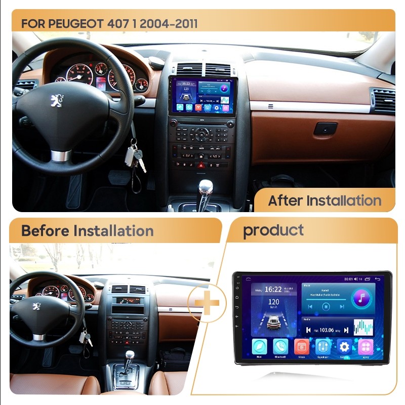 Jual MAMSM Car Radio for Peugeot 407 1 2004-2011 9Inch Android ...