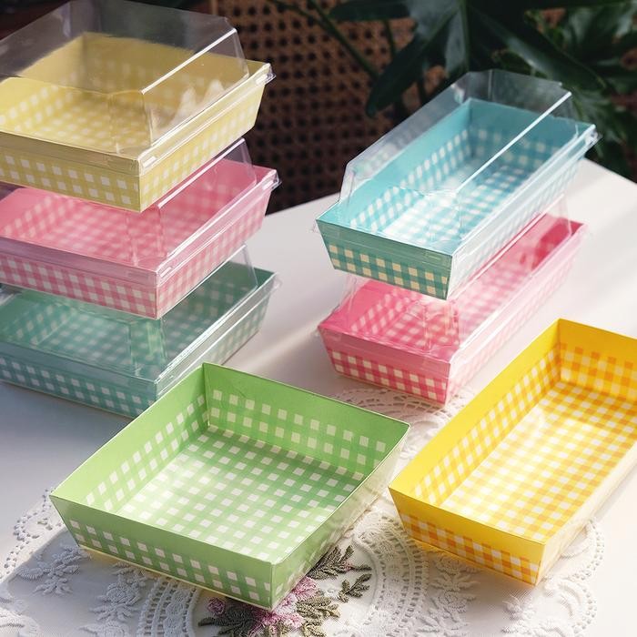 Jual Paper Box Mika Kotak Dan Panjang Cup Box Burger Roti Tray +Tutup ...