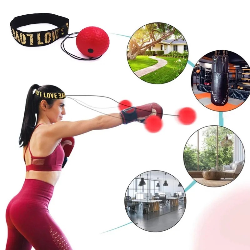 Jual Boxing Magic Ball Reflex Speed Training Toy With Headband Boxing ...