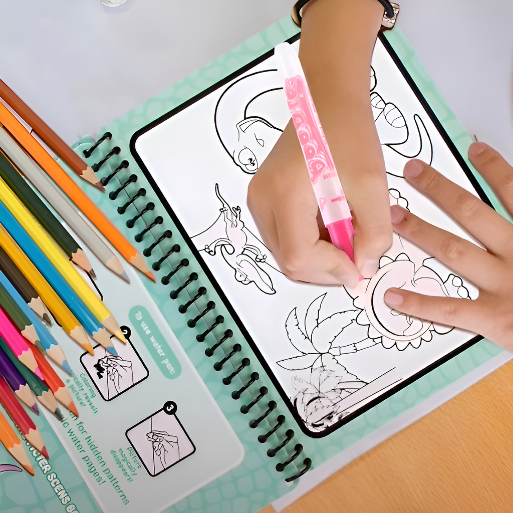 Jual Children'S Magic Picture Book Can Be Repeatedly Doodled Using ...