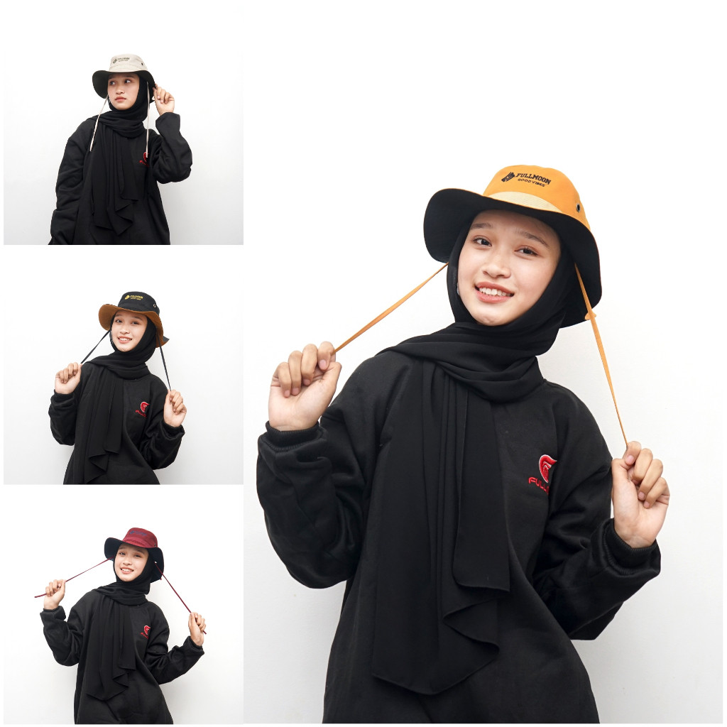 Jual Putri Store - Topi Pria Bucket Hat Rimba Topi Gunung Pria Wanita ...