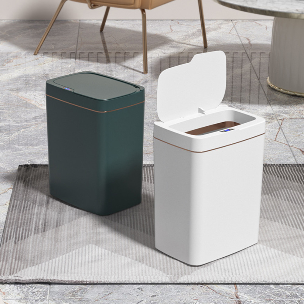 Jual 15/18L Smart Sensor Trash Can Quiet Automatic Trash Bin ...
