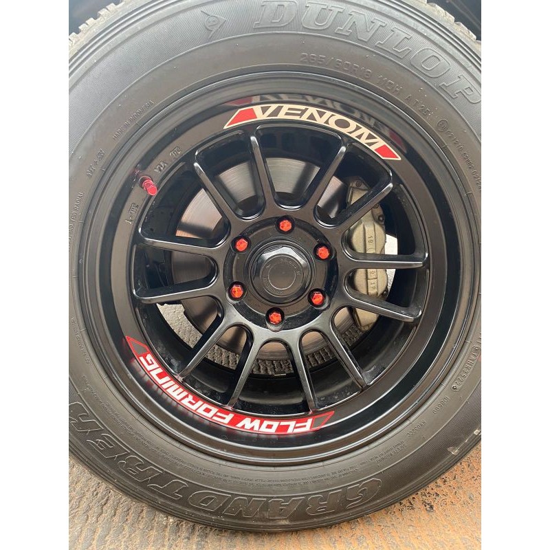 Jual stiker velg venom lenso R18- R15 untuk 4 velg | Shopee Indonesia