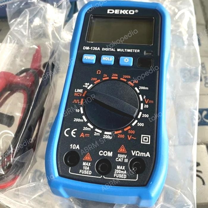 Jual DEKKO DM-136A DM136A DM 136 MULTI METER TESTER AVOMETER DIGITAL ...