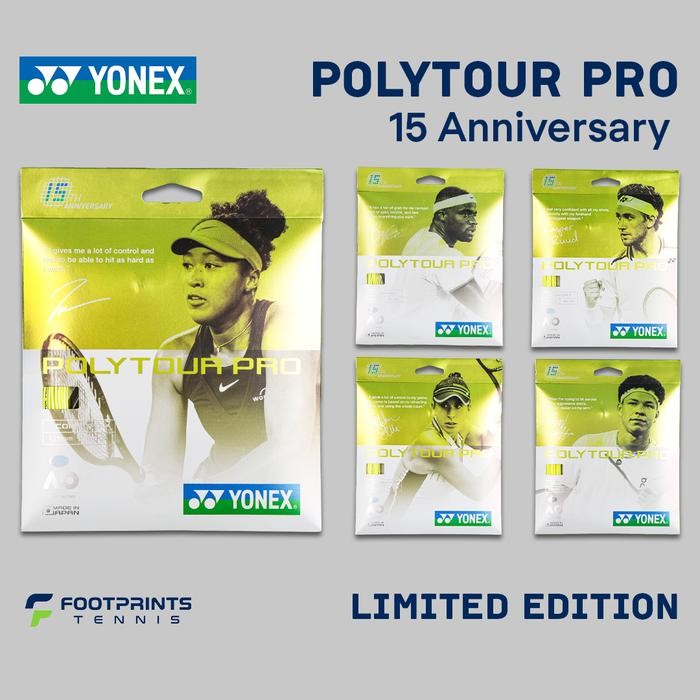 Jual PREMIUM Senar Raket Tenis Yonex Polytour Pro 15th Anniversary ...