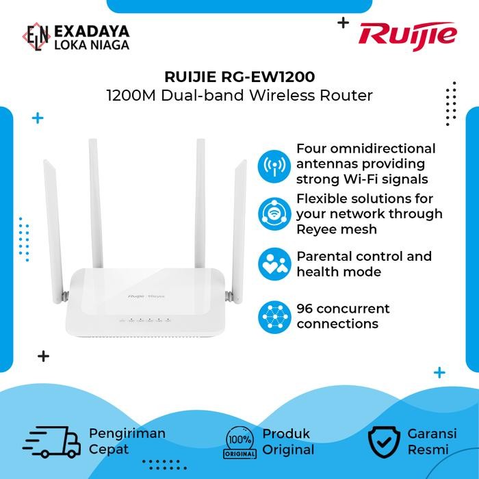 Jual Ruijie Reyee RG-EW1200, Wireless router dual-band 1200M | Shopee ...