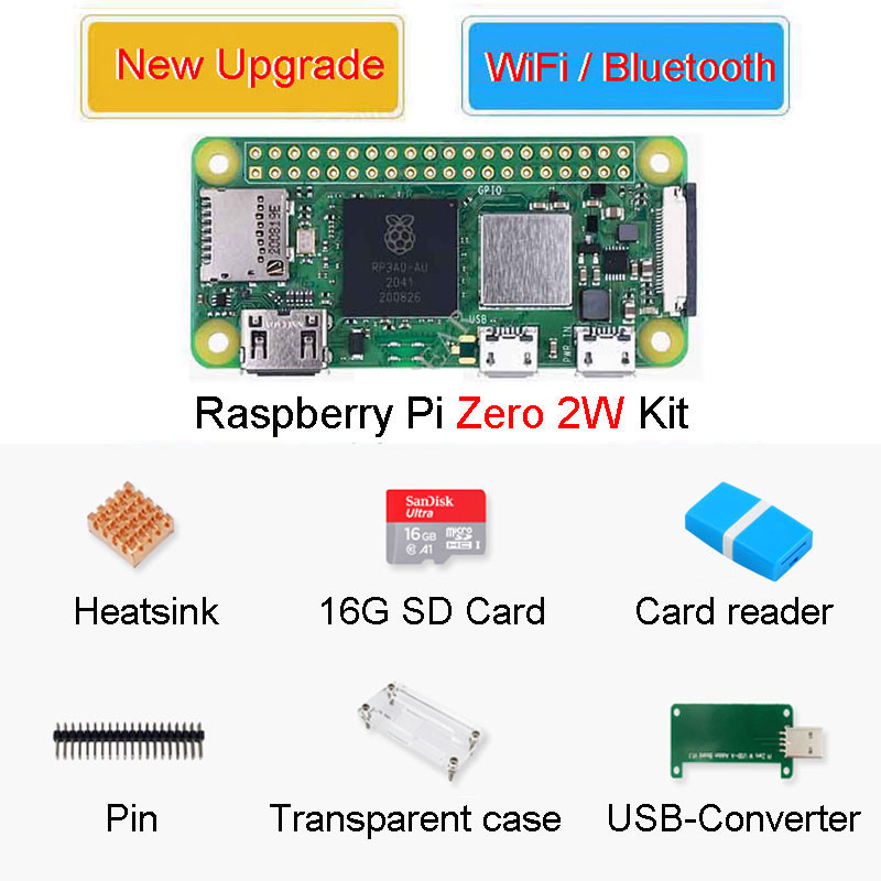 Jual Raspberry Pi Zero 2 W Development Board KIT,WIFI and BT4.1 ...