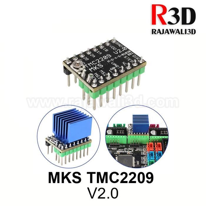 5 Sets TMC2209 Stappenmotordrivermodule met Koellichaam, Ultrastil