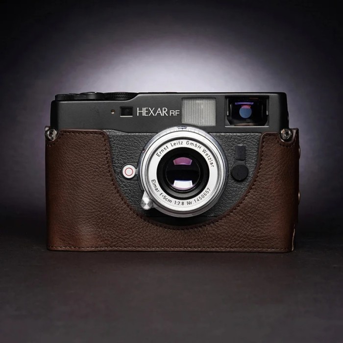 Jual Design for KONICA Hexar RF Handmade Genuine Leather Camera Half ...