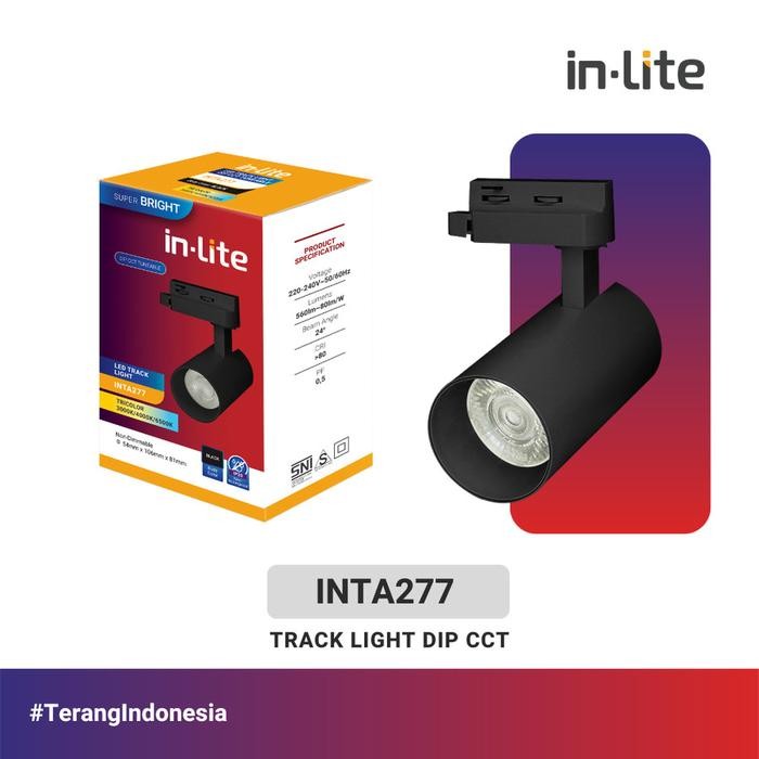 Jual INLITE KAP LAMPU SOROT TRACK LIGHT RELL SPOT LED INTA277 7W 12W ...