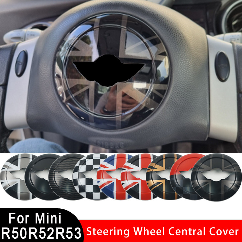 Jual IMPORT Union Jack Steering Wheel Center Panel Car Sticker For MINI ...