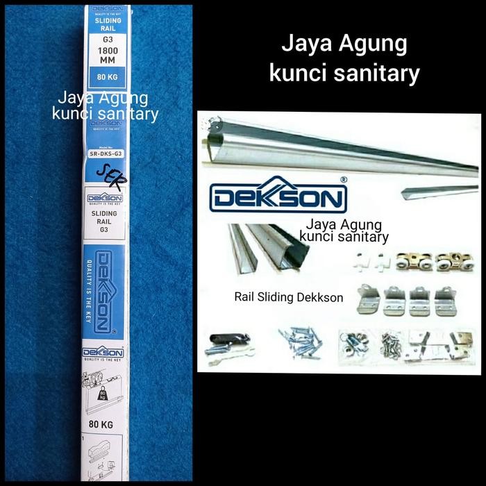 Jual PREMIUM Sliding Rel Dekson Galvanis Rail Sliding G3 1800m Dekson ...