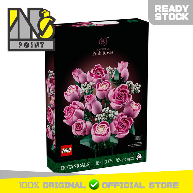 Jual LEGO 10374 - Icons - Bouquet of Pink Roses | Shopee Indonesia