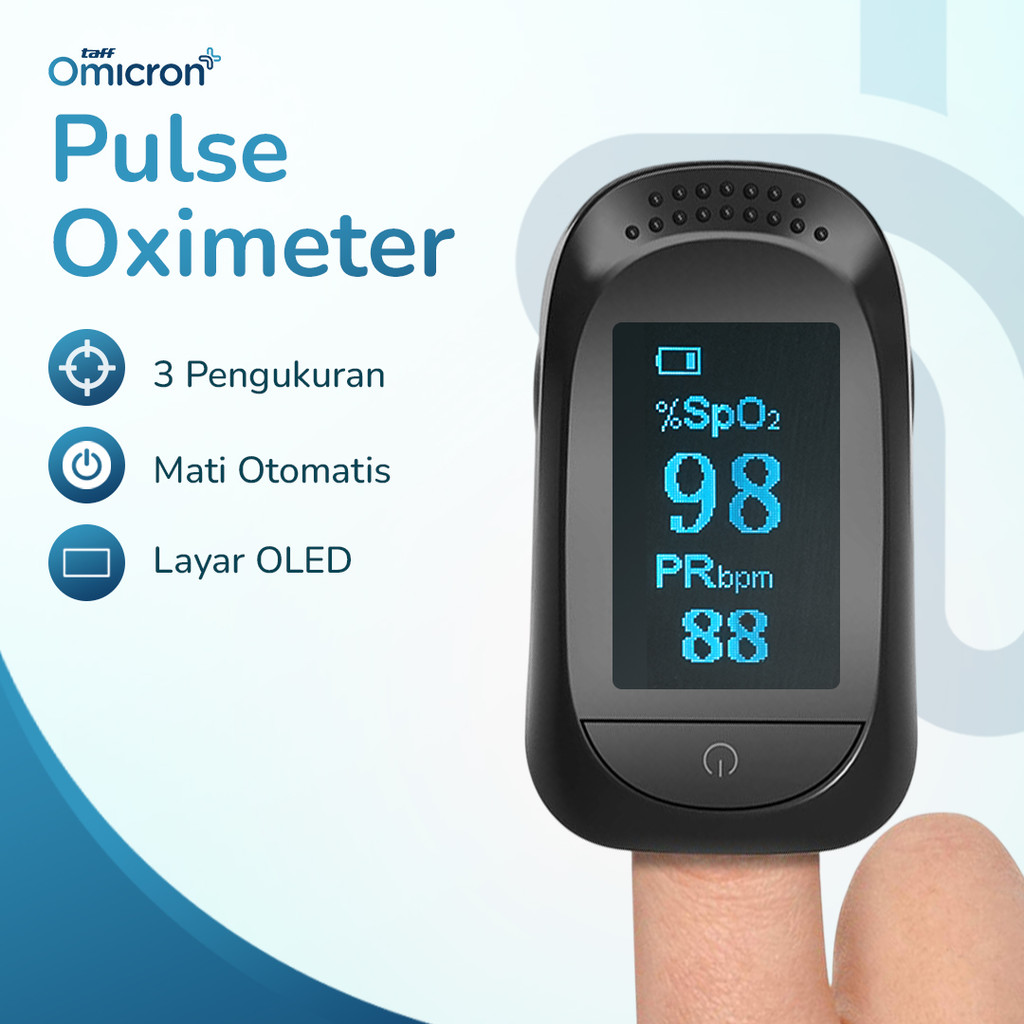 Jual TaffOmicron Fingertip Pulse Oximeter Alat Ukur Saturasi Oksigen ...
