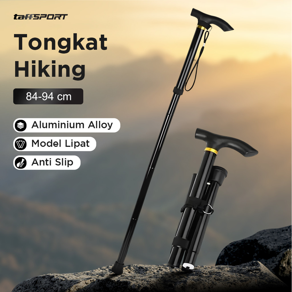 TaffSPORT Tongkat Hiking Lipat Trekking Pole Aluminium Alloy - Z4