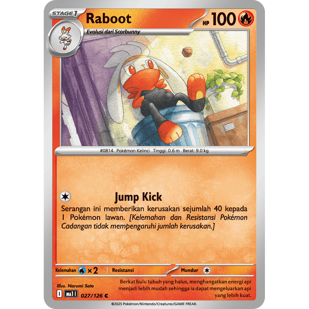 Jual Raboot C ma1 027/126 - Evolusi Mega - POKEMON TCG INDONESIA ...