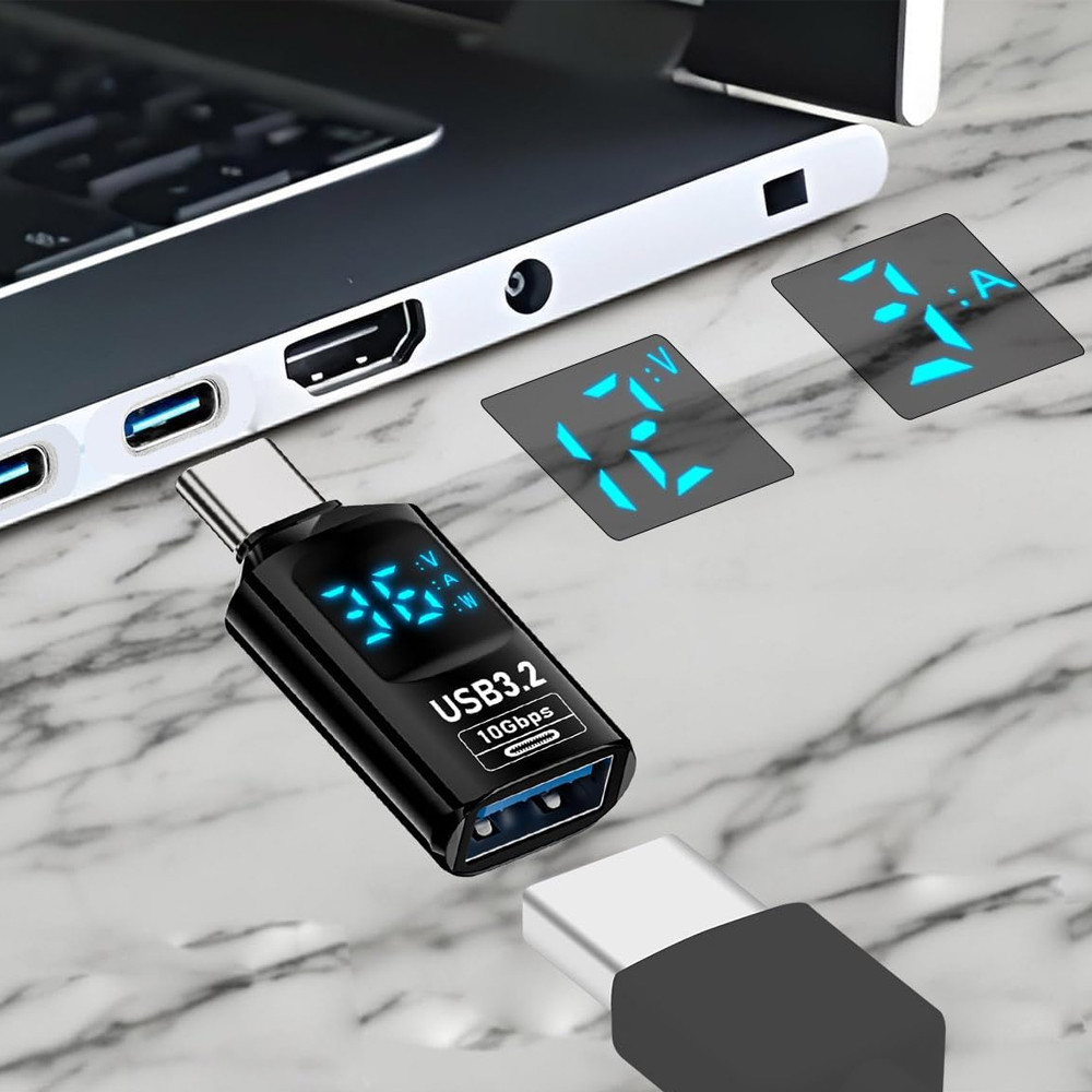 Jual QIANRENON OTG USB 3.2 to Type C Adapter Converter Digital Display ...