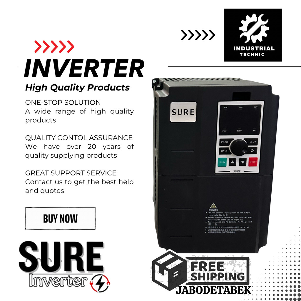 Jual INVERTER 37 KW INPUT 3PHASE 380V/ INVERTER SURE/ INVERTER INVT ...