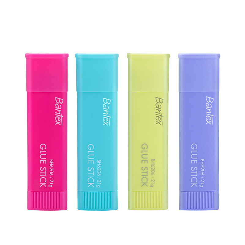 Bantex Glue Stick Aman Untuk Anak / Lem Stik Bentuk Segitiga Warna Pastel Aesthetic (9)