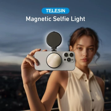 TELESIN Lampu Ring Light Magnetic 3in1 Color Adjustable Length 500mAh S5 BGD 07
