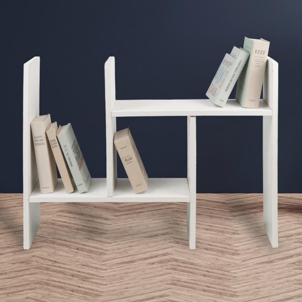 Jual COD - Veneer Rak Buku Rakit Diy Table Bookshelf Organizer Kayu ...