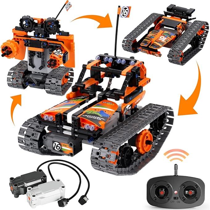 Jual STEM Remote Control Building Kit 3 in 1 RC Tracked Racer | Shopee ...