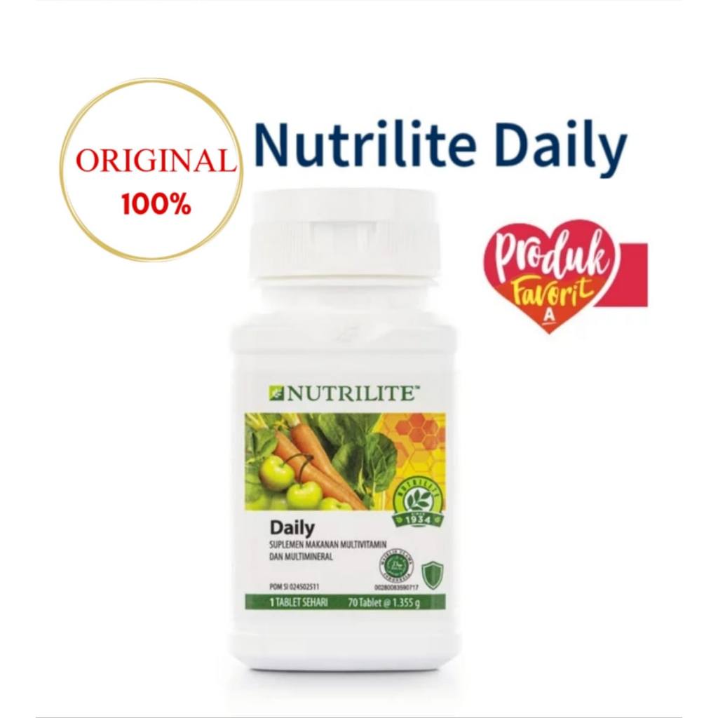 Jual Nutrilite Daily Original 70 tablets Amway original exp 2027 produk ...