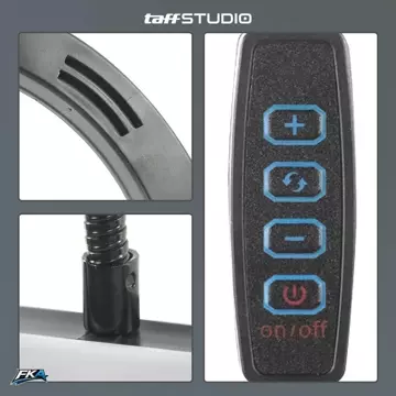 TaffSTUDIO Lampu Ring Light LED 3in1 Color Phone Holder 25.4cm 10W QX 260