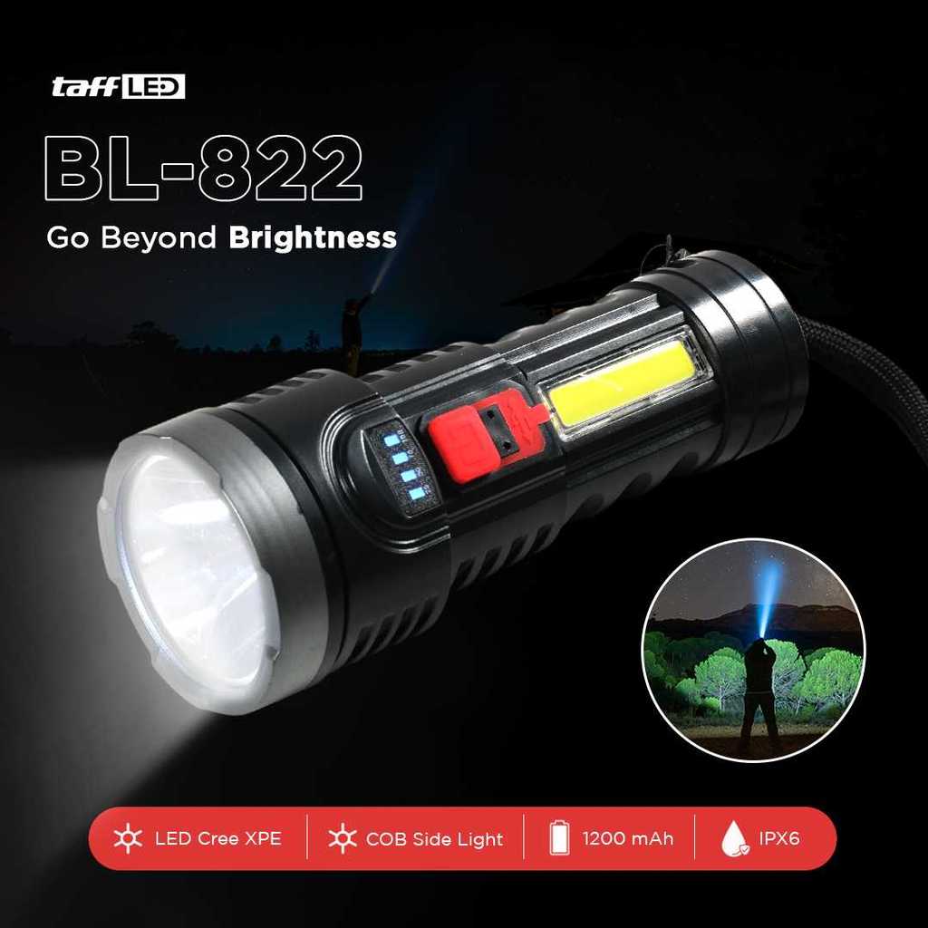 Jual TaffLED Senter LED Cree XPE COB 7800 Lumens Waterproof ...