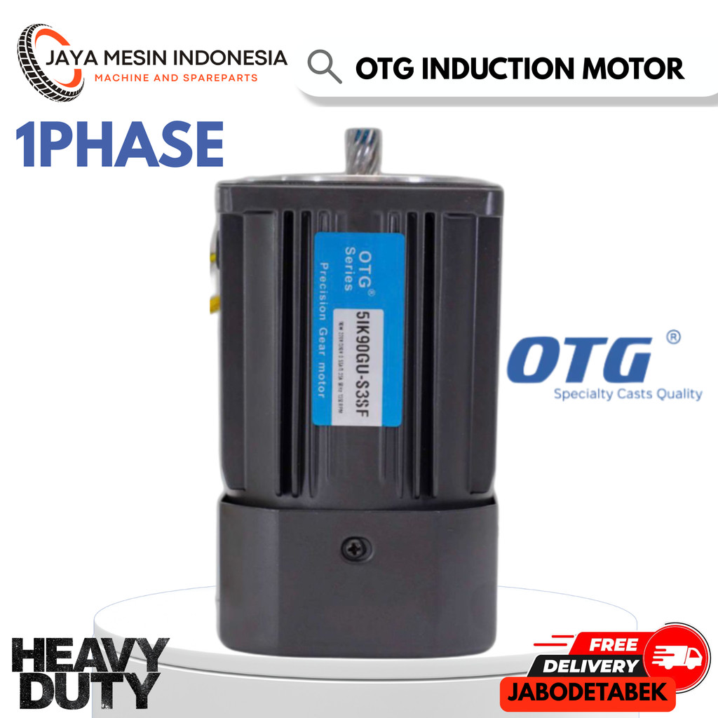 Jual OTG SERIES INDUCTION MOTOR 1PHASE 4POLE 220V TYPE 3IK15GN-C 15W ...