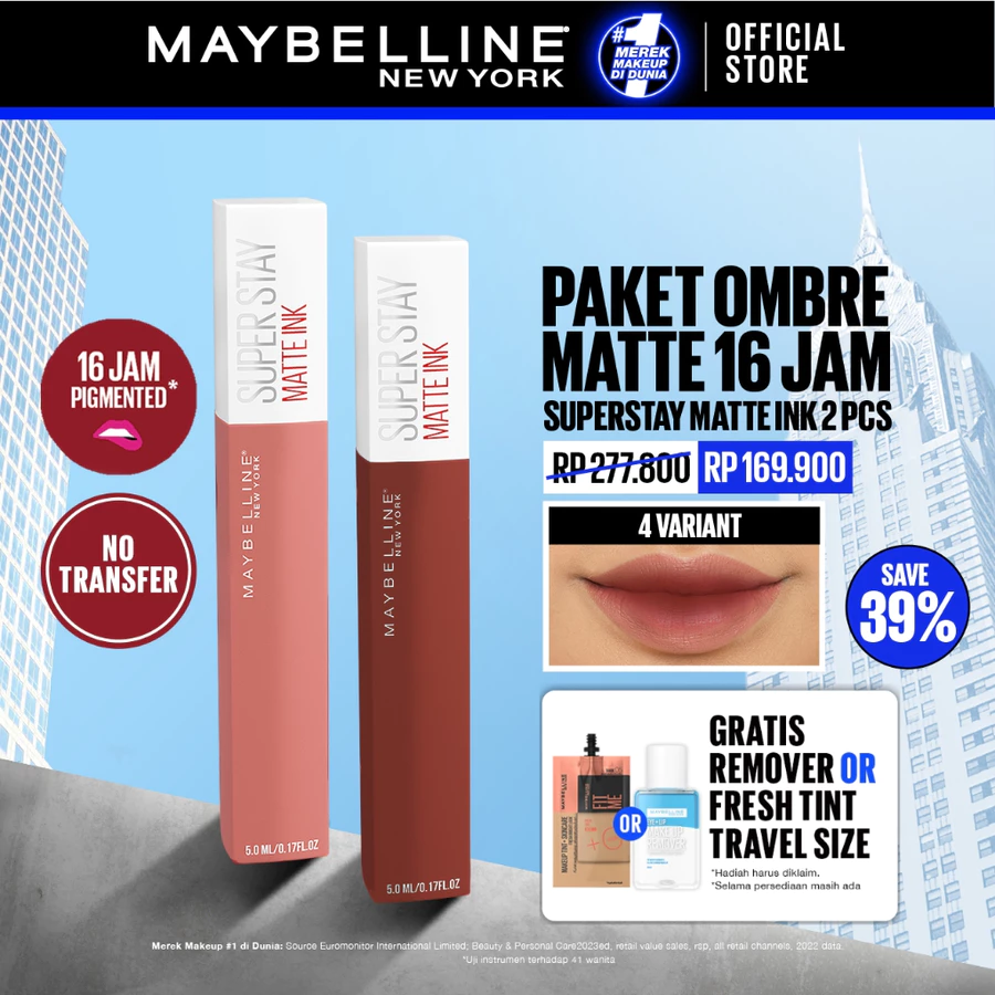  Paket Hemat Superstay Matte Ink 