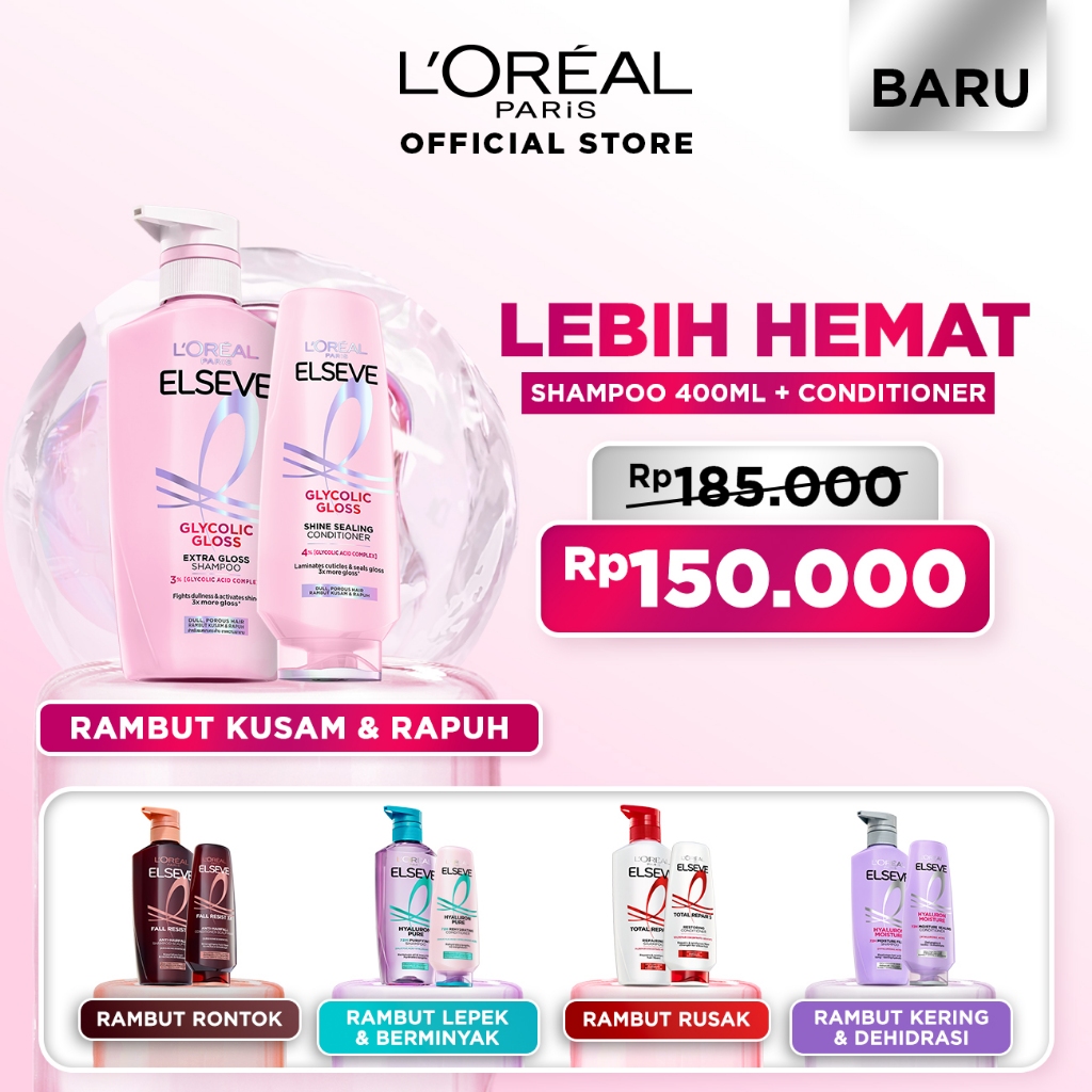 Jual [PAKET HEMAT 2PCS] Elseve Hair Care Shampoo + Conditioner ...
