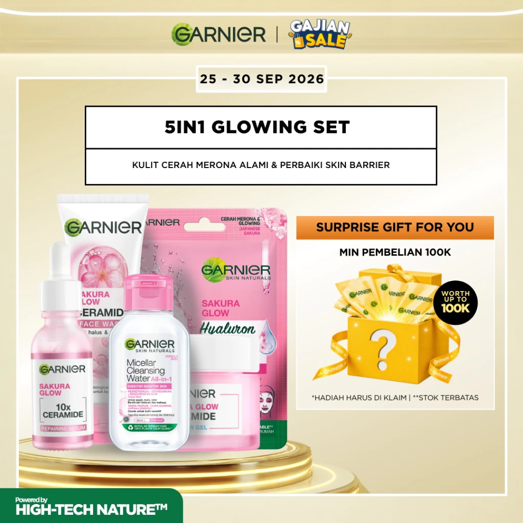 Garnier Sakura Glow Skincare Set Hydrating SPF30