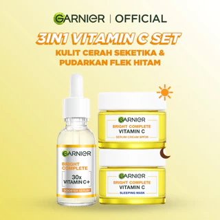Garnier Brightening Kit Vitamin C Serum Cream Set