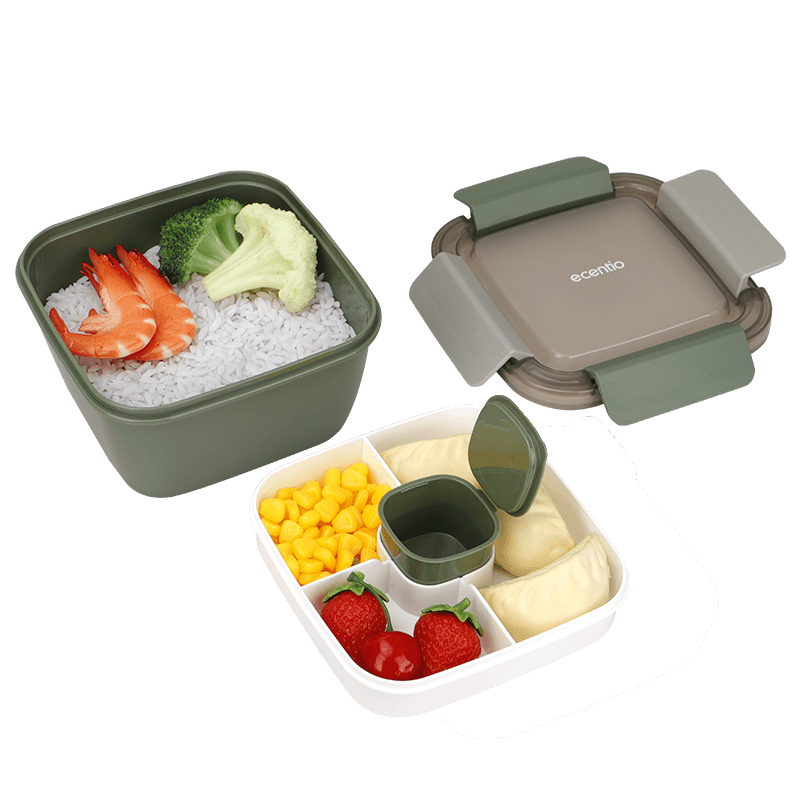 Jual ecentio & FOODI tempat makan anak 2 susun 1100ml+400ml lunch box