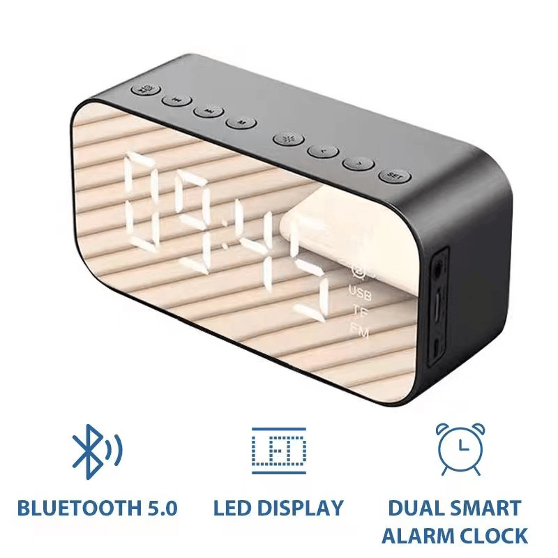 Product image 【COD】Jovitech Spaker Bluetooth 5.0 Alarm LED Display Ultra Bass S10