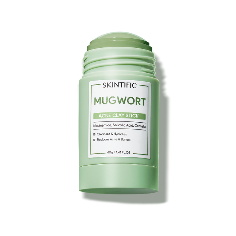Jual SKINTIFIC Mugwort Acne Clay Stick 40g acne masker wajah berjerawat ...