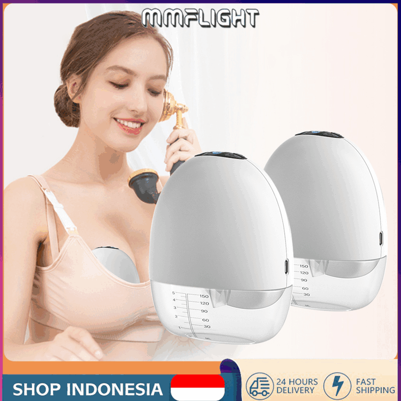 Jual Mmflight Pompa Asi Elektrik Handsfree Breast Pump Electric Wearable Portable Pumping 3896