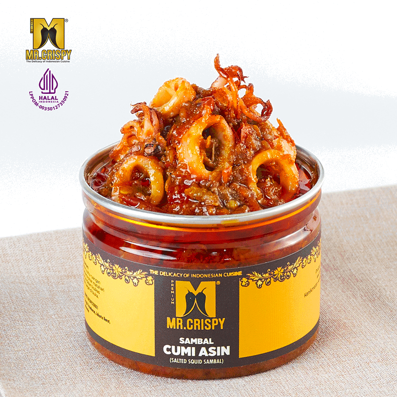 Product image Sambal Cumi Asin/Pete/Bajak Ebi/Teri Medan Sambel Mr.Crispy