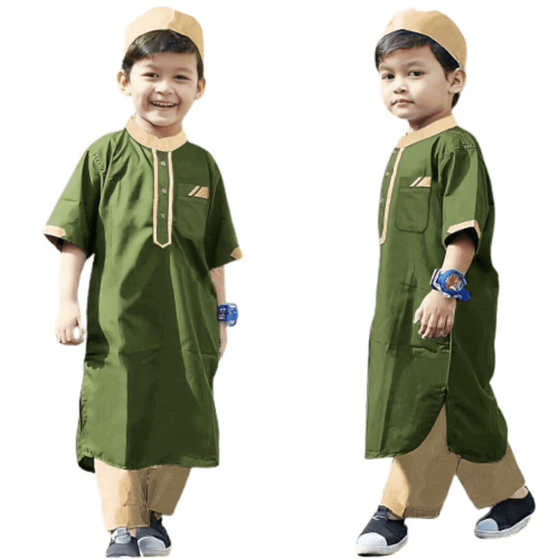 Jual PAKAIAN MUSLIM ANAK SETELAN BAJU MUSLIM ANAK LAKI LAKI USIA 110