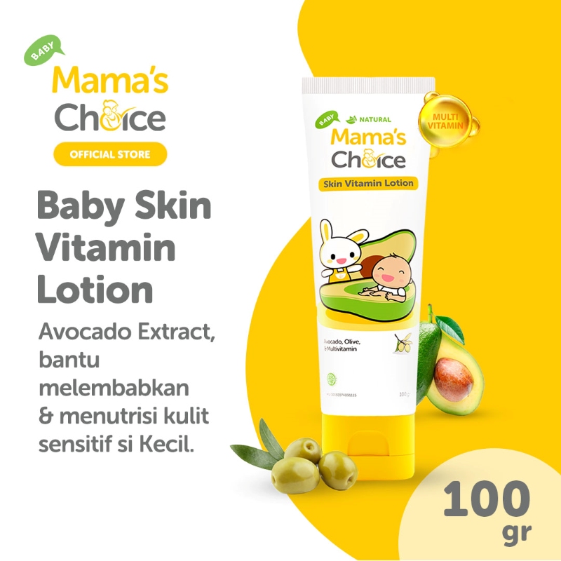 Product image Body Lotion Baby & Anak - Baby Skin Vitamin Lotion Mama's Choice (Handbody Bayi dan Anak aman untuk kulit sensitif terdaftar BPOM)