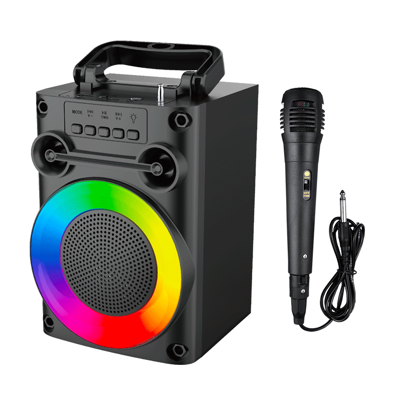 Jual 【pro Bass】speaker Bluetooth Karaoke Protable Super Bass Polytron Besar Original Mini 0587