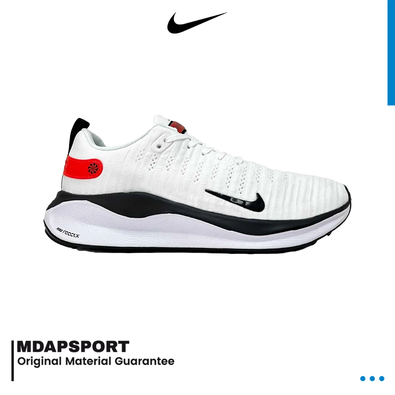 Jual Nike React X Infinity Run 4 Mens Road Running Shoes White Black Light Crimson Shopee 1923