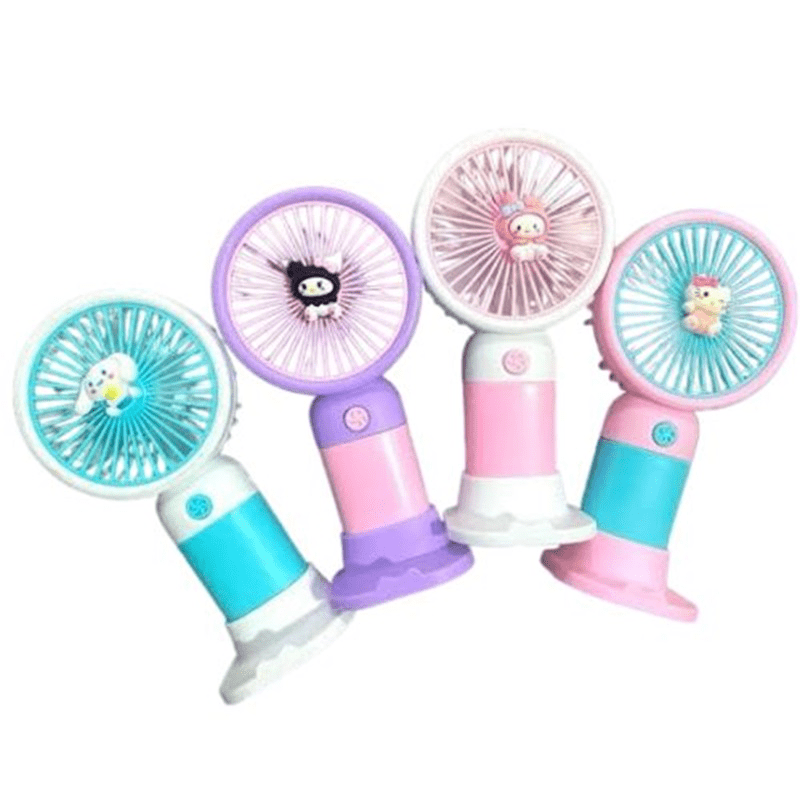 Jual Kipas Angin Portable Mini Fan Karakter Kuromi Sanrio Tangan Stand