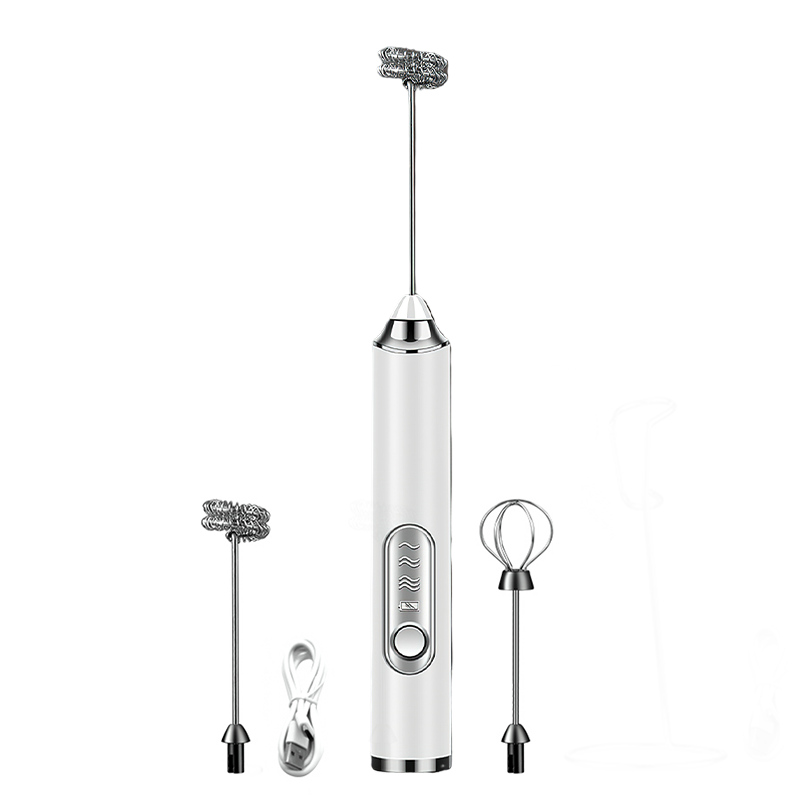 Product image ZHYO Pembuih Susu Pengocok Telur Handheld Blender Milk Frother Electric Mixer 1500mAh Portable Egg Beater USB Rechargeable