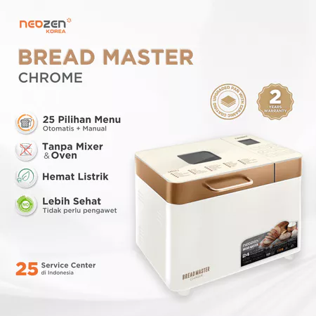 Neozen Bread Master Chrome Ivory - Pembuat Roti Otomatis