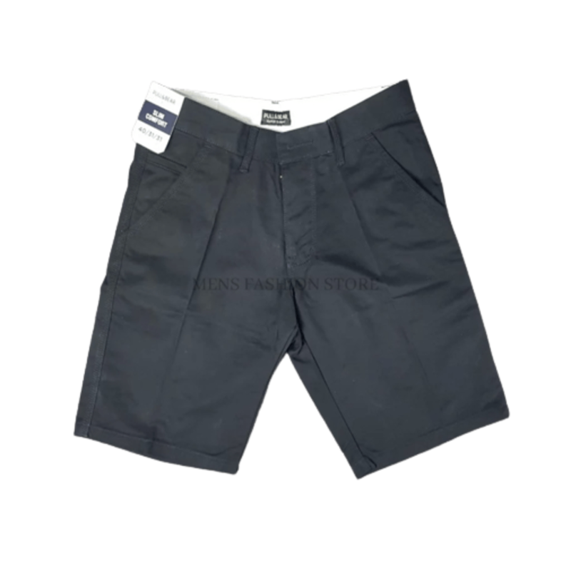 Jual Celana Pendek Santai Pria Navy Branded PULL AND BEAR Shopee