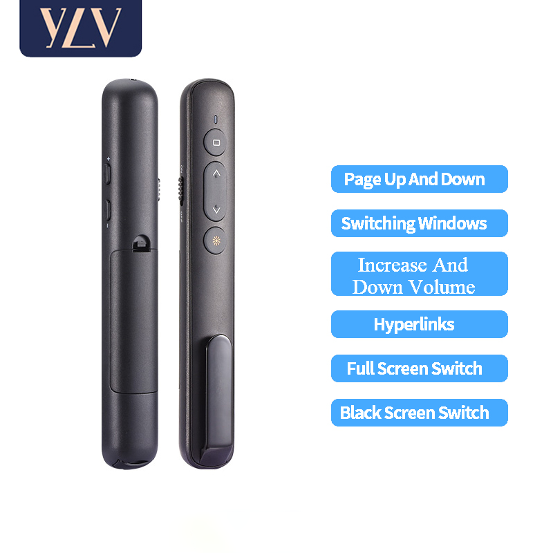 Product image Laser Pointer Wireless Pointer Presentasi PPT Presenter USB Rechargeable Laser Remote Control 50M With USB/Type-C Embedded Receiver