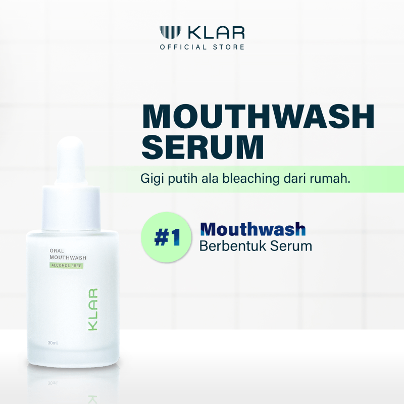 Jual KLAR Oral Mouthwash Serum Obat Kumur Pemutih Gigi Berbentuk